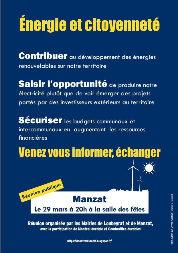 Affiche Energie et Citoyennet